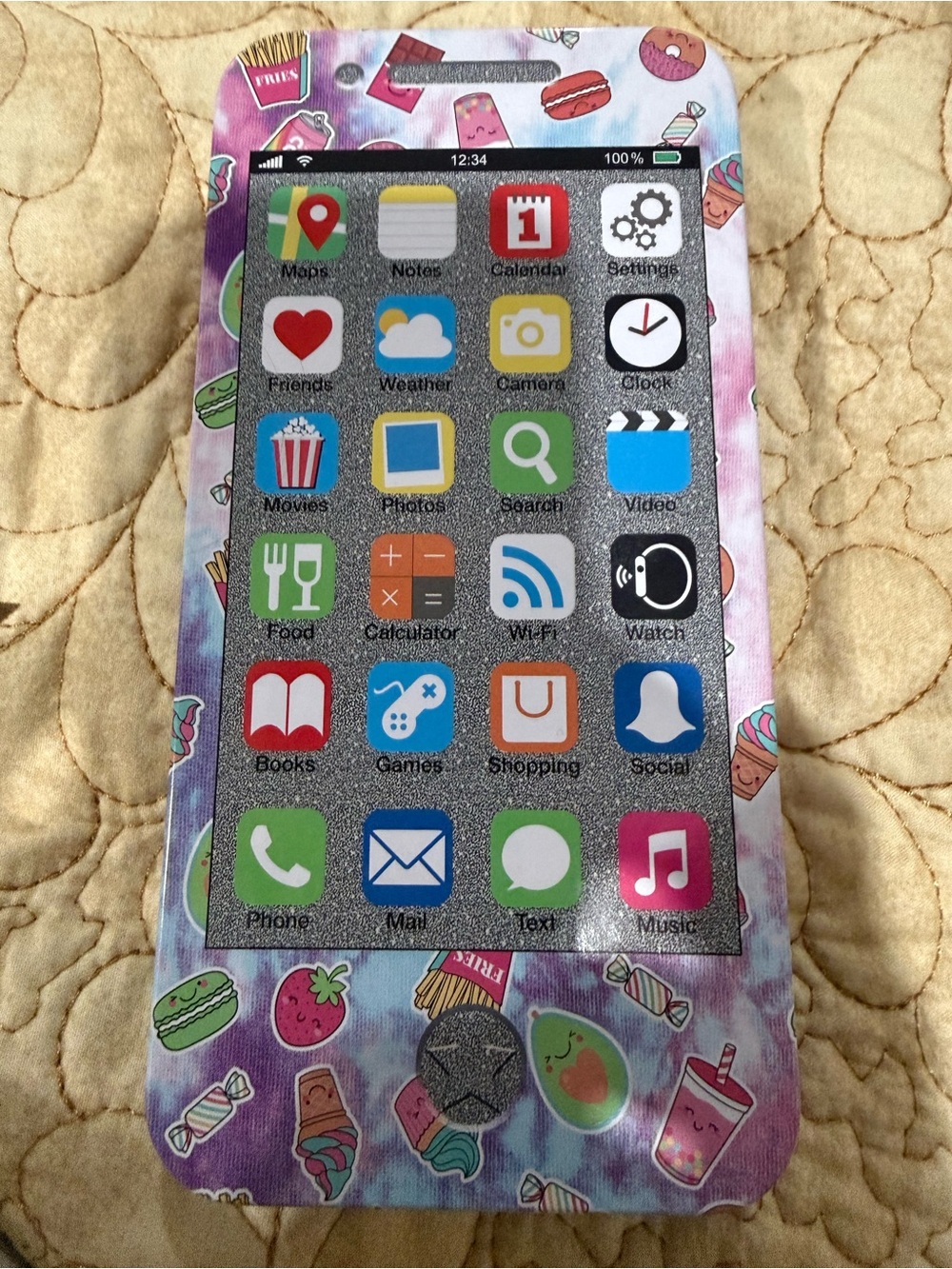 Scholastic Smart Phone Kawaii Food Set stationery tin